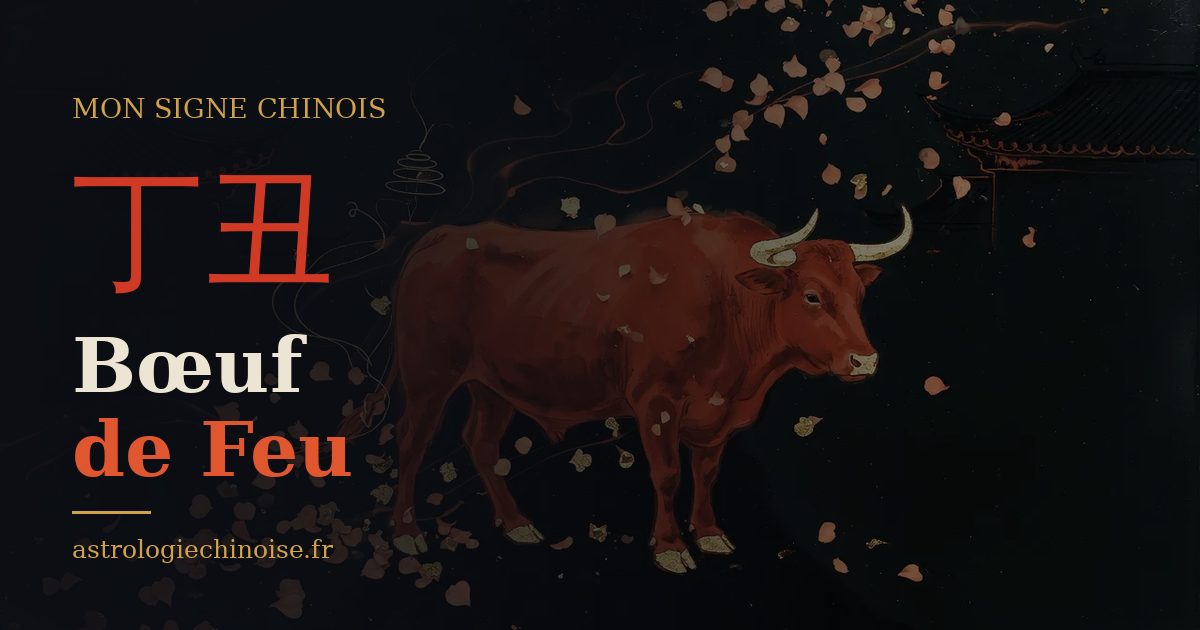 Carte de partage : Bœuf de Feu, pilier 丁丑