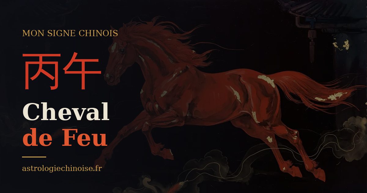 Carte de partage : Cheval de Feu, pilier 丙午