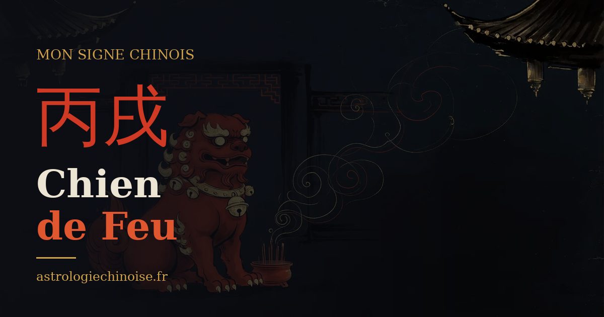 Carte de partage : Chien de Feu, pilier 丙戌