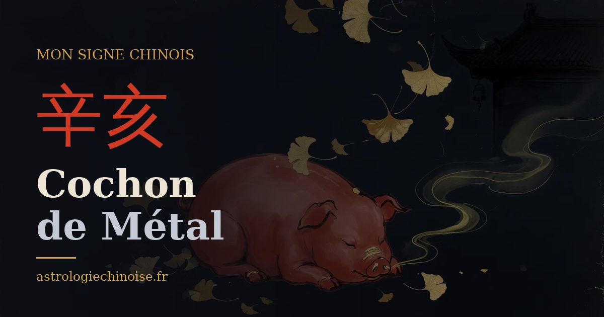 Carte de partage : Cochon de Métal, pilier 辛亥