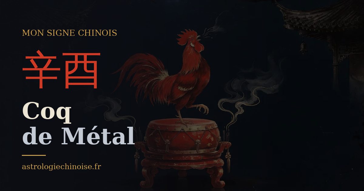 Carte de partage : Coq de Métal, pilier 辛酉