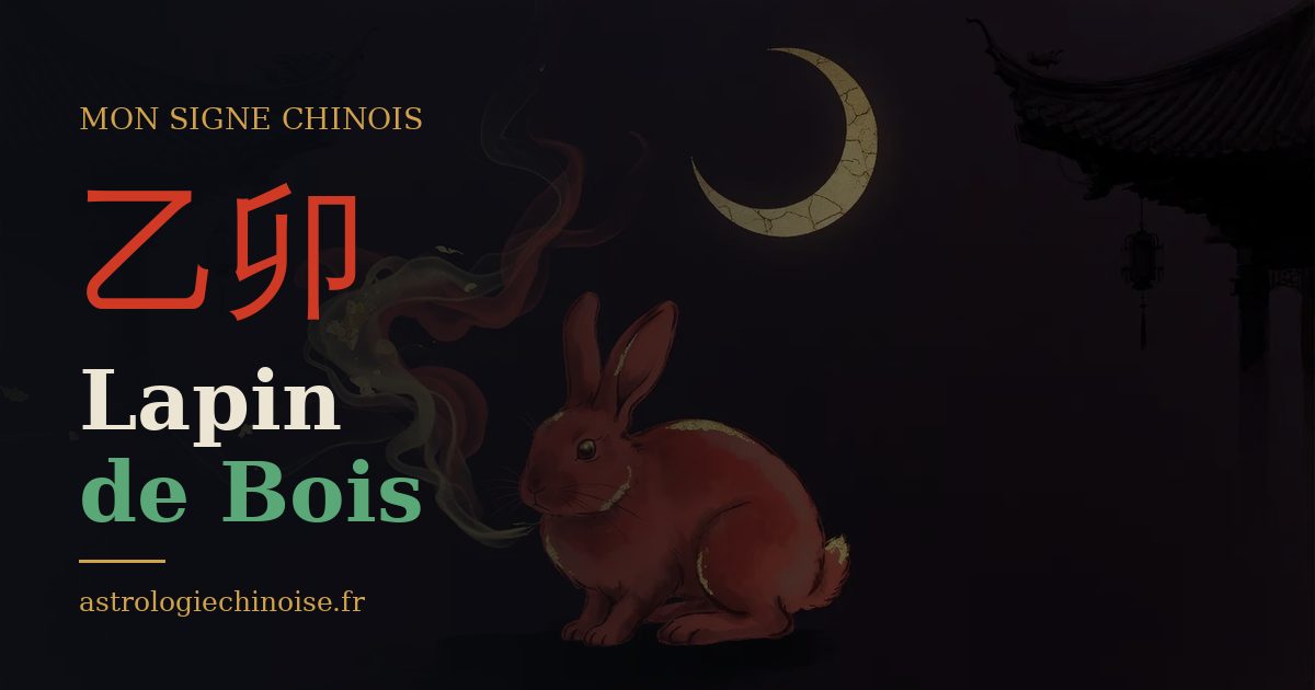 Carte de partage : Lapin de Bois, pilier 乙卯