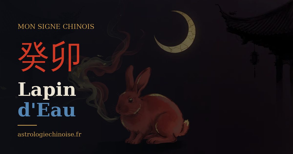 Carte de partage : Lapin d'Eau, pilier 癸卯