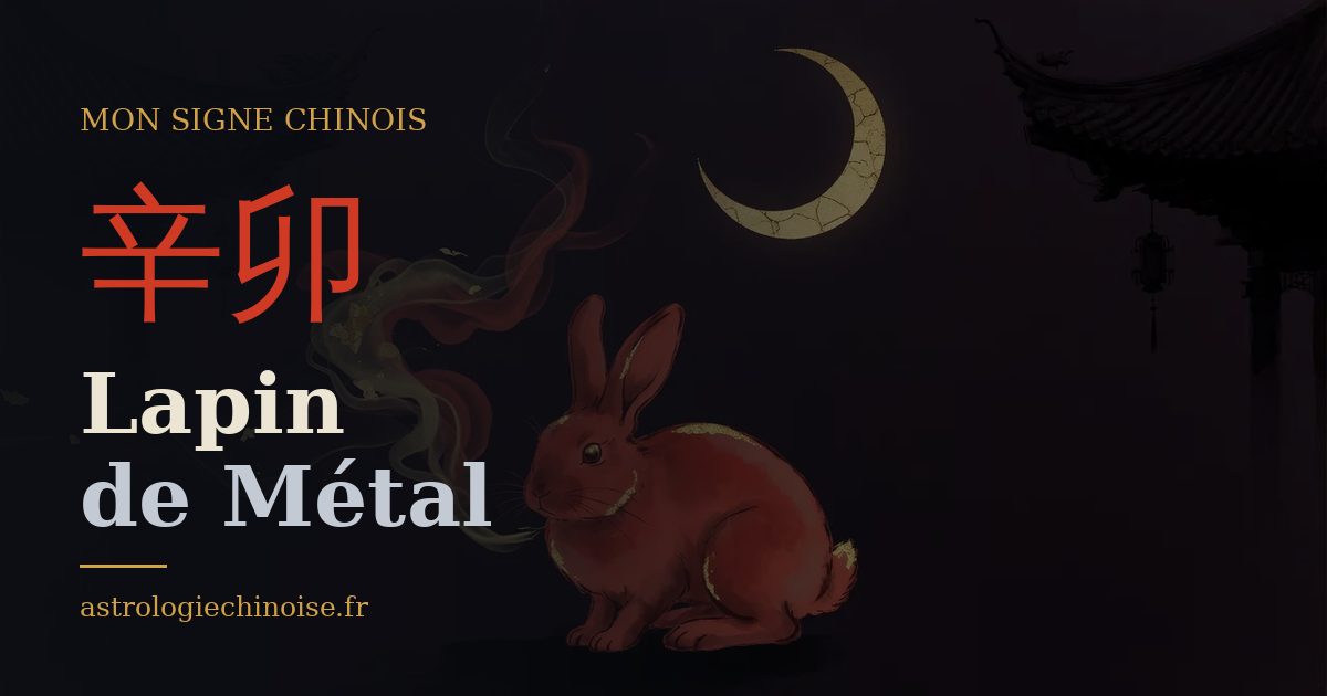 Carte de partage : Lapin de Métal, pilier 辛卯