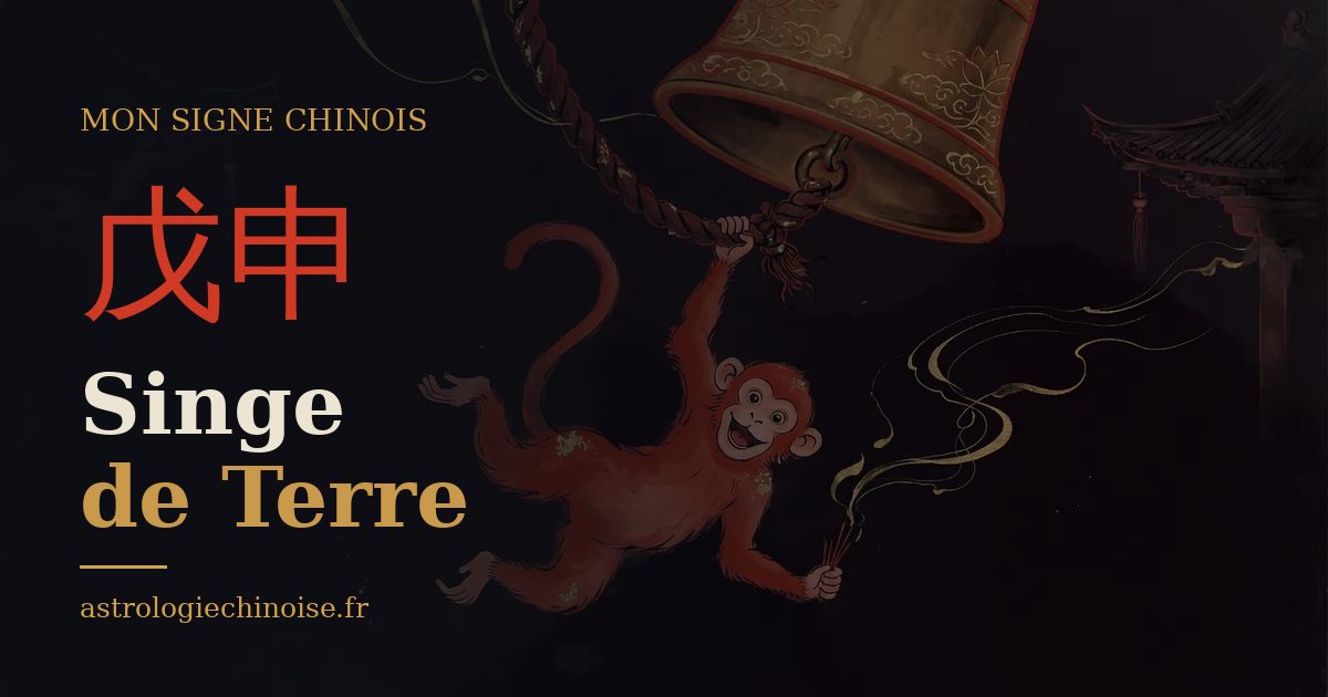 Carte de partage : Singe de Terre, pilier 戊申
